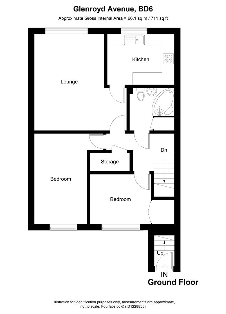 43, Glenroyd Avenue, Bradford floorplan