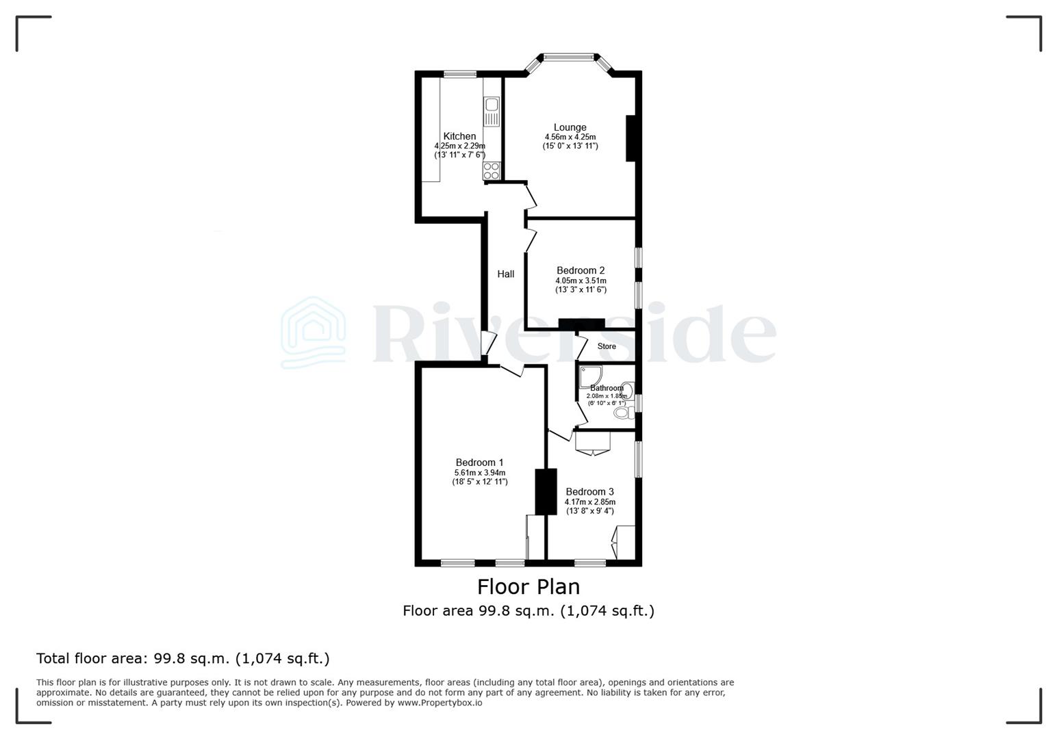 Flat 2, 34, Davenport Avenue, Hessle floorplan