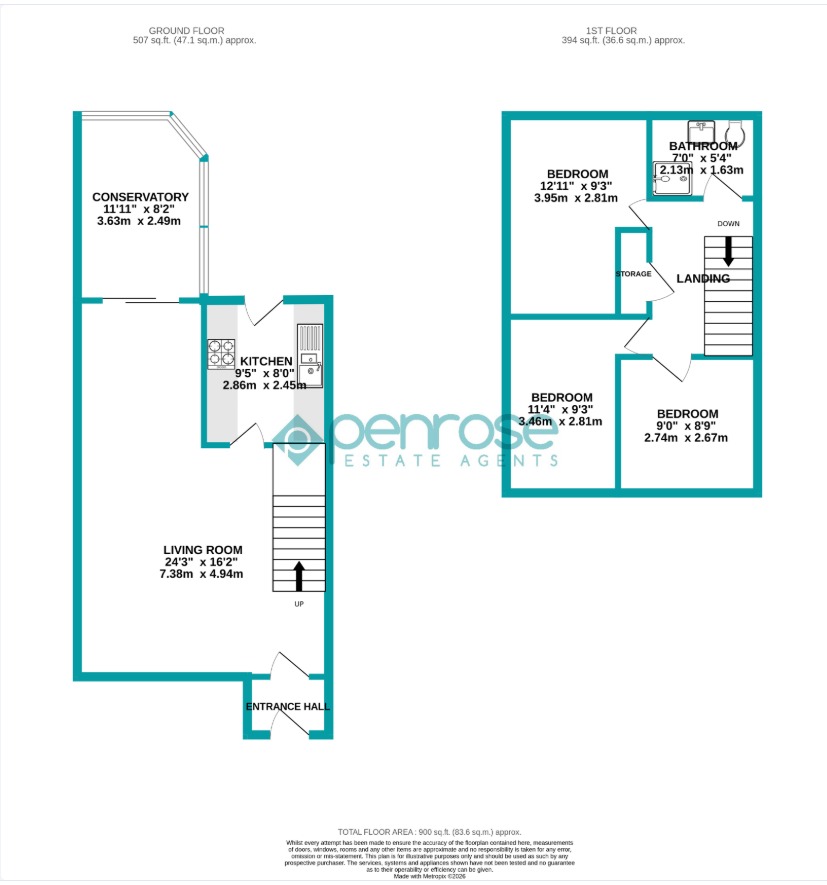 24, Oving Close, Luton floorplan
