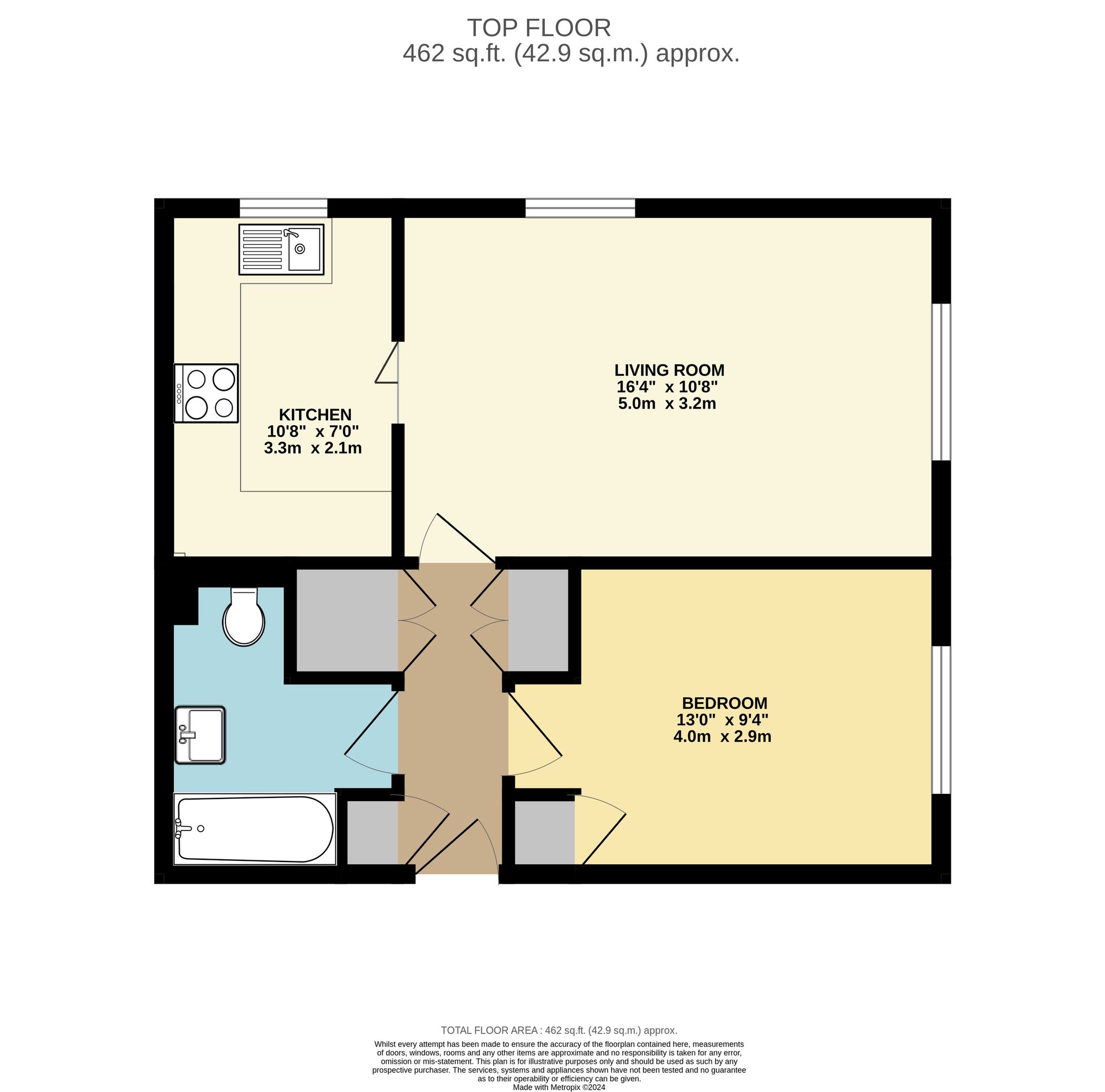 Flat 15, Ross Court, South Croydon floorplan