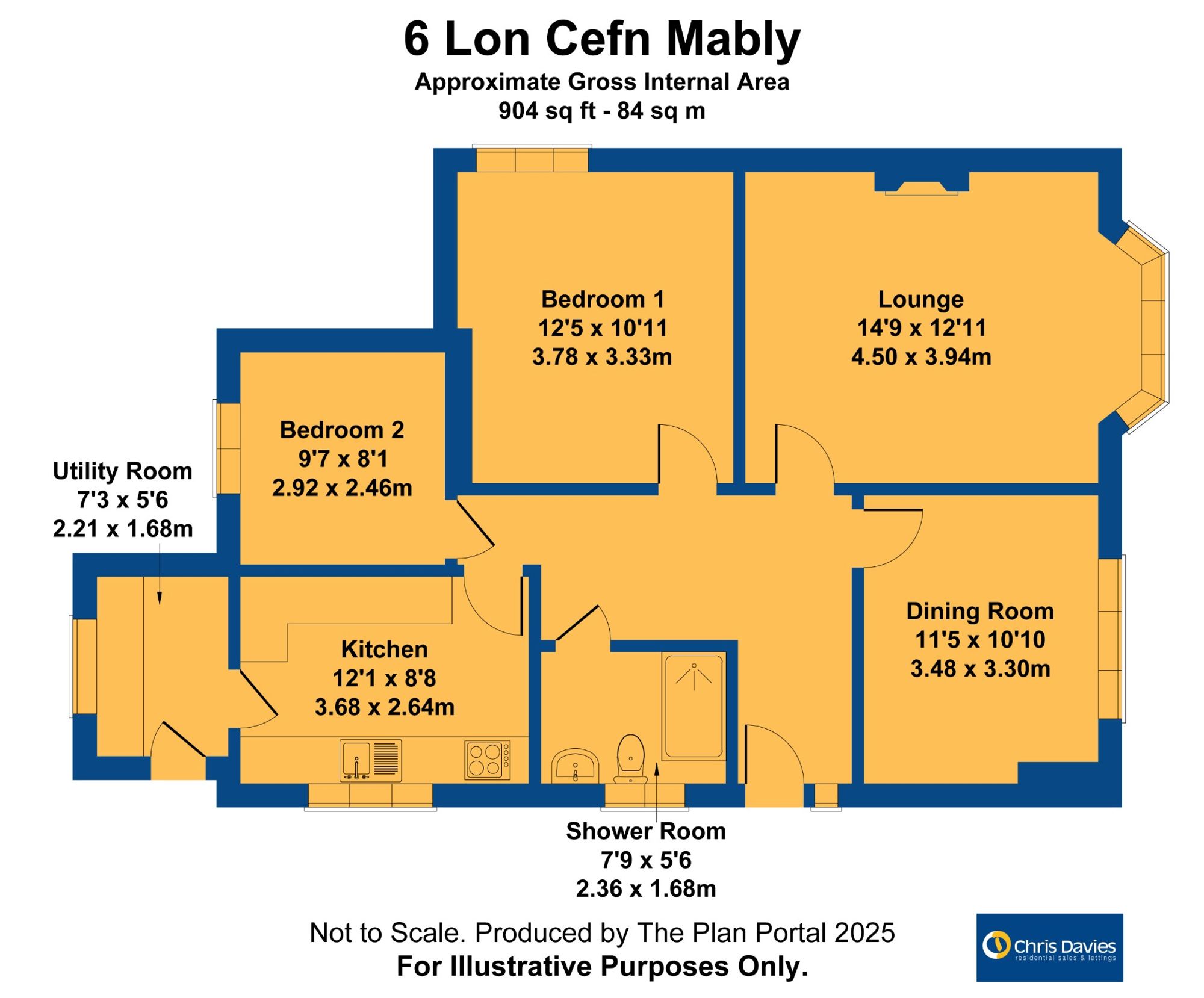 6 Lon Cefn Mably, Barry floorplan
