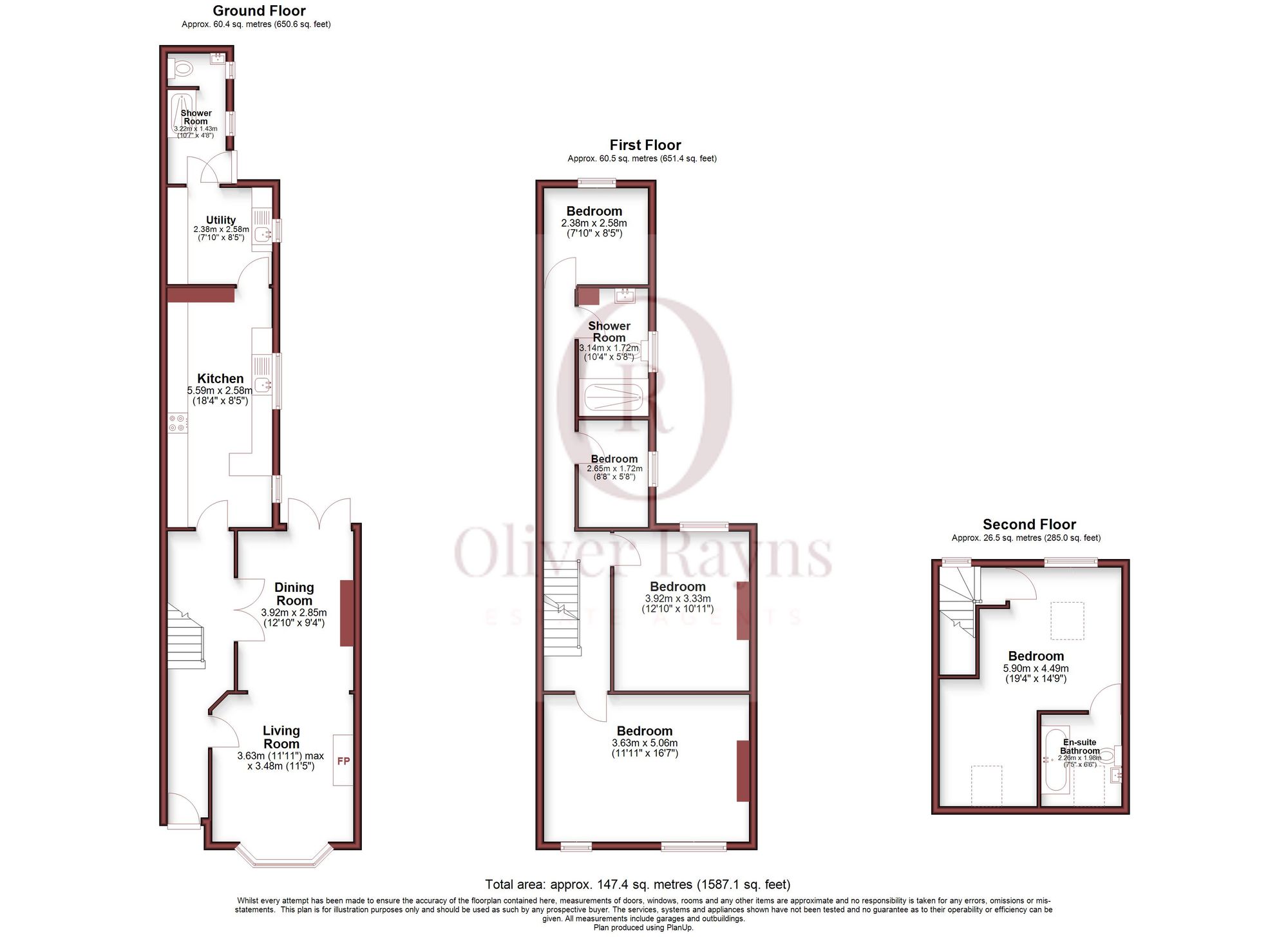 6, Knighton Church Road, Leicester floorplan