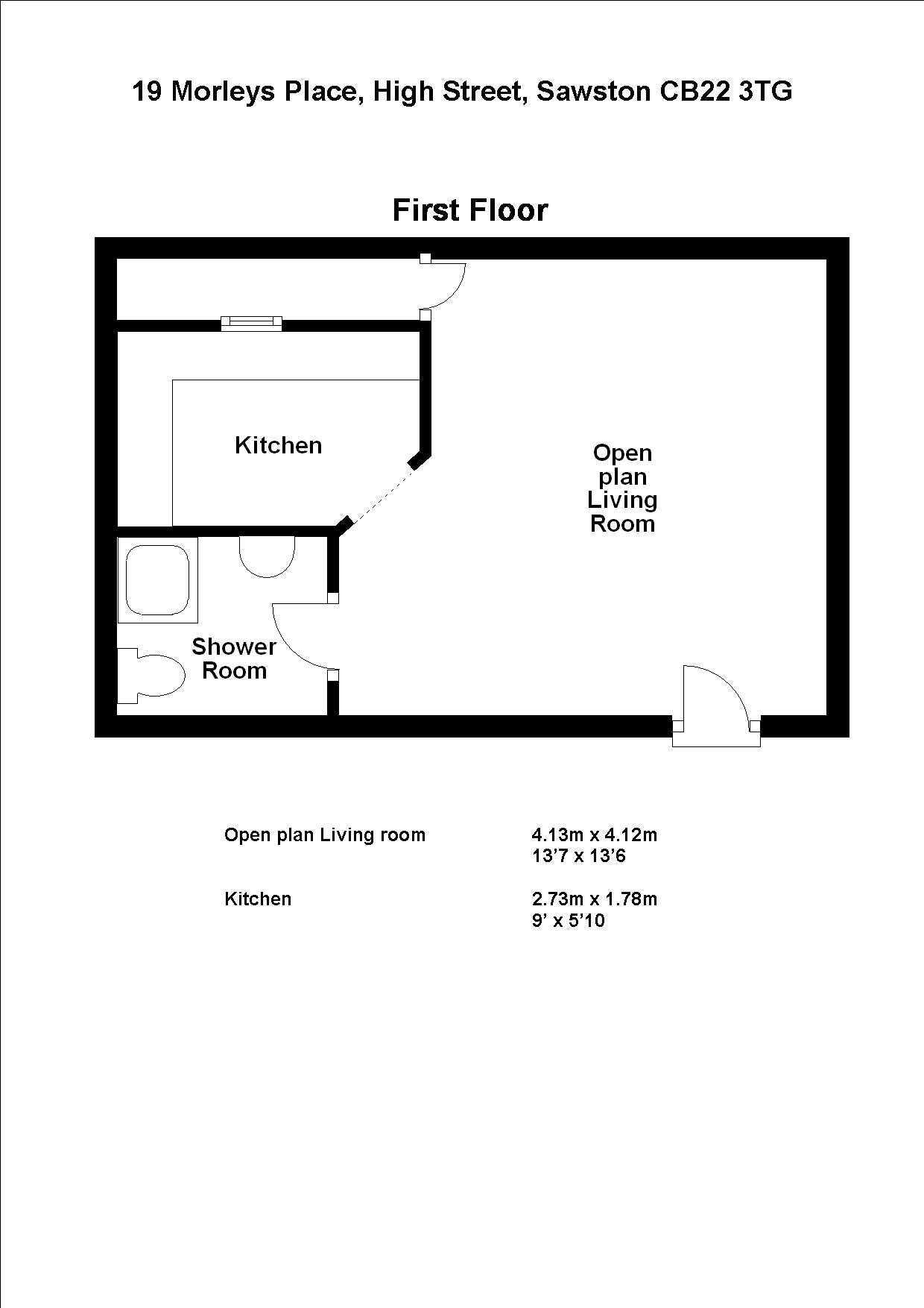 0 Bedrooms Studio to rent in 19 Morleys Place, Sawston CB22