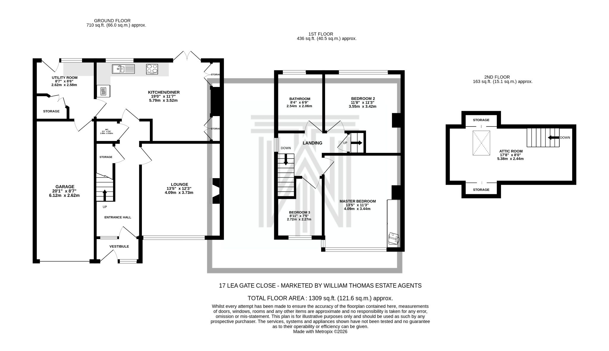 17 Lea Gate Close, Bolton floorplan