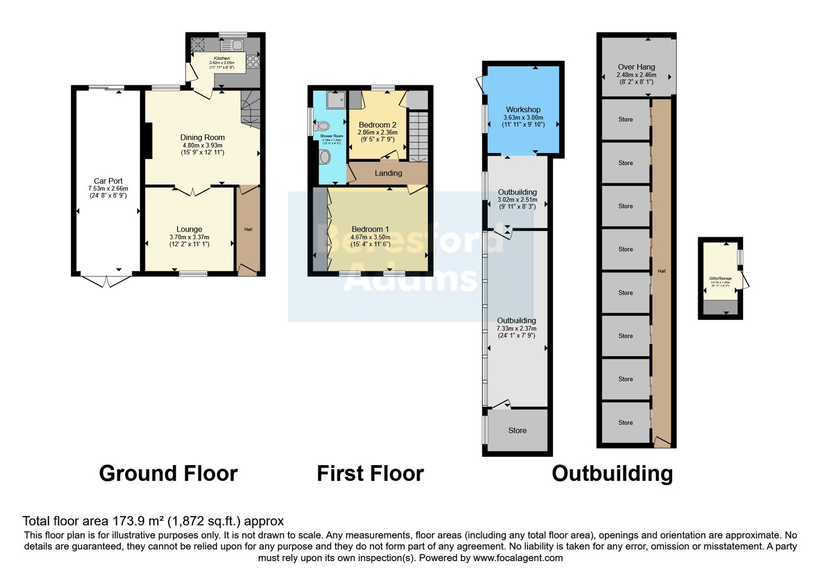 1, Bryn Teg, Penyffordd floorplan