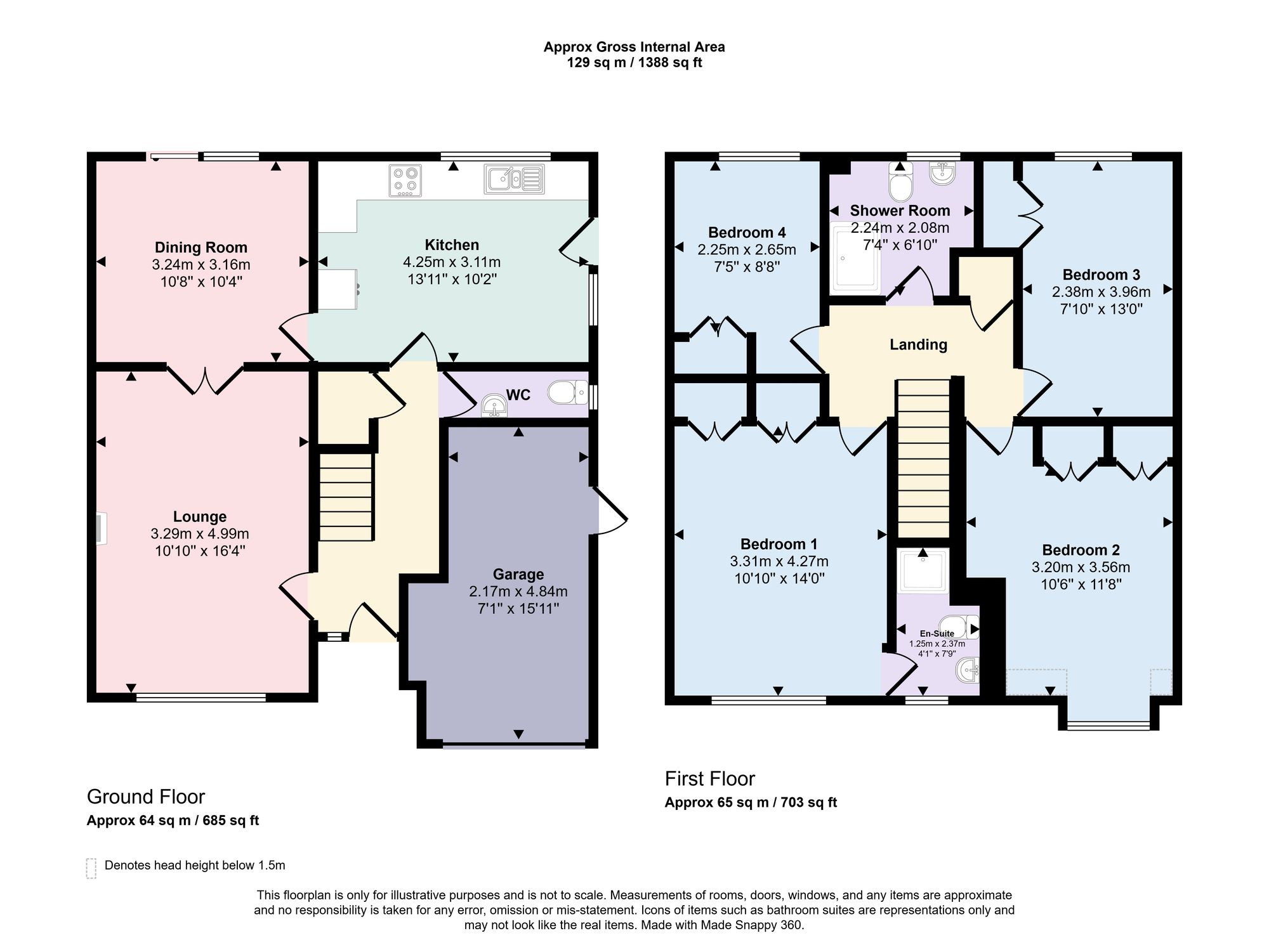 9 Wordsworth Close, Southampton floorplan