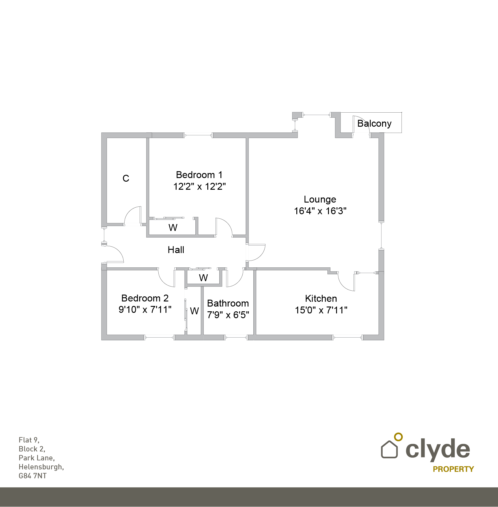 2 Bedrooms Flat for sale in Park Lane, Block 2, Helensburgh, Argyll & Bute G84