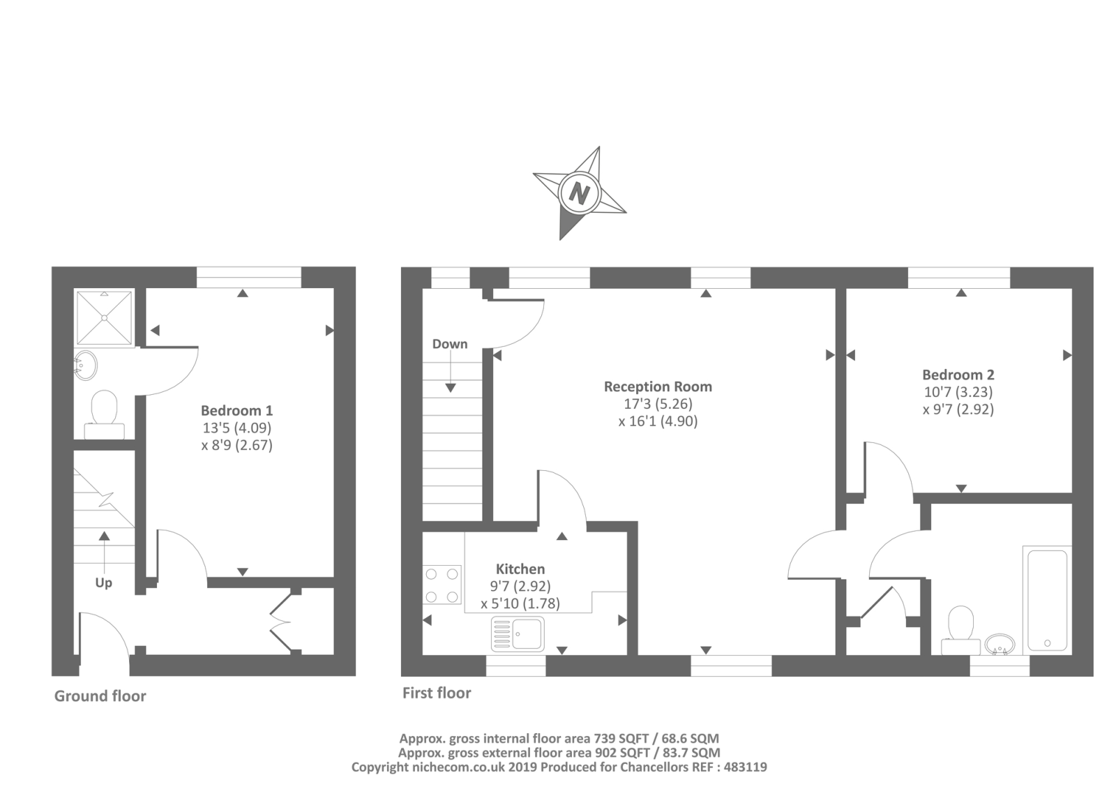 2 Bedrooms Semi-detached house for sale in Whitecross, Hereford HR4