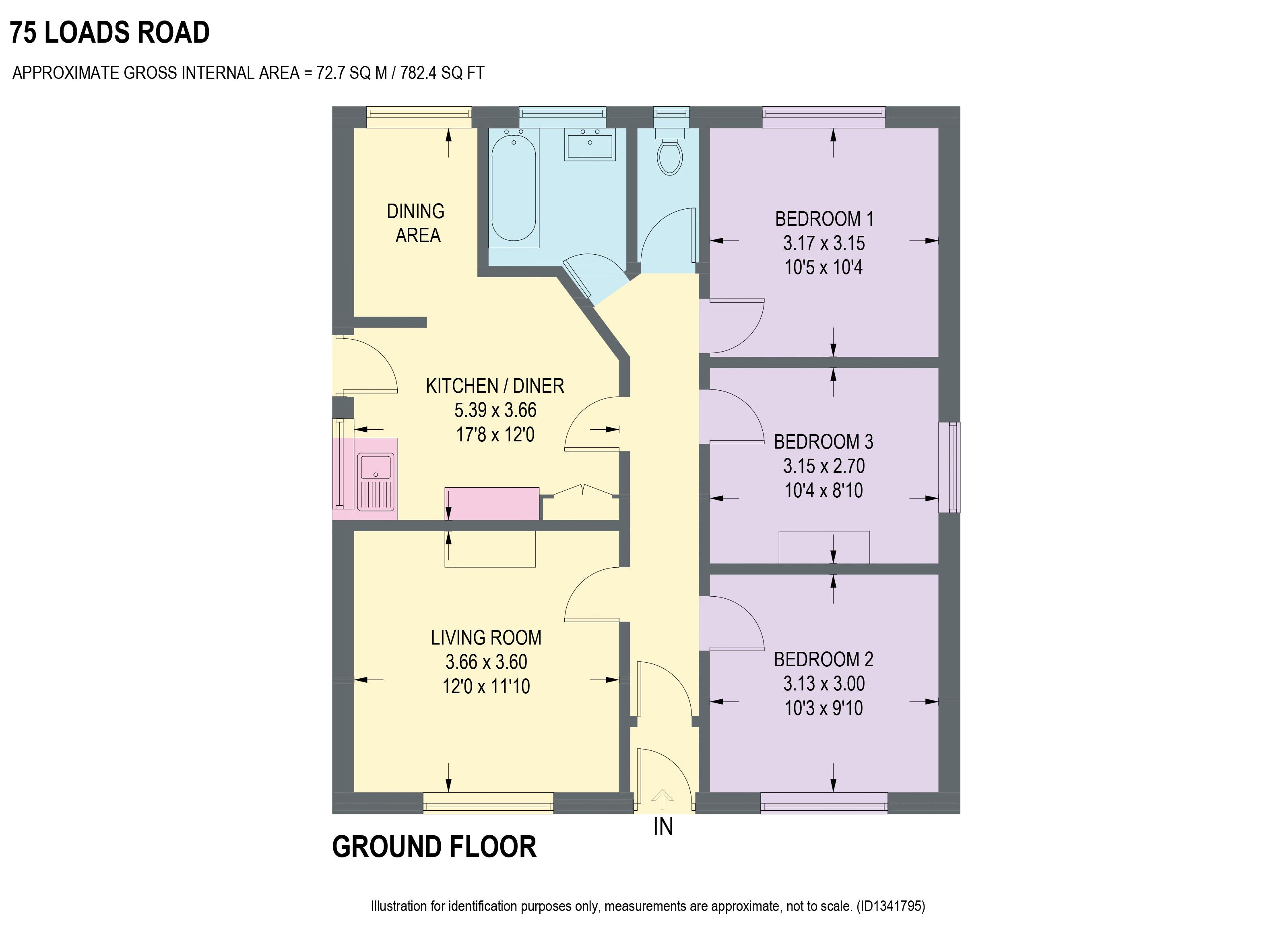 75, Loads Road, Chesterfield floorplan