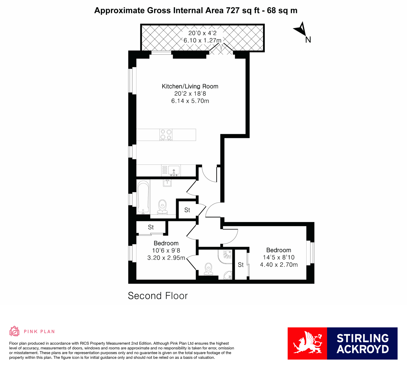 8, Empress House, 173, Staines Road West, Surrey floorplan