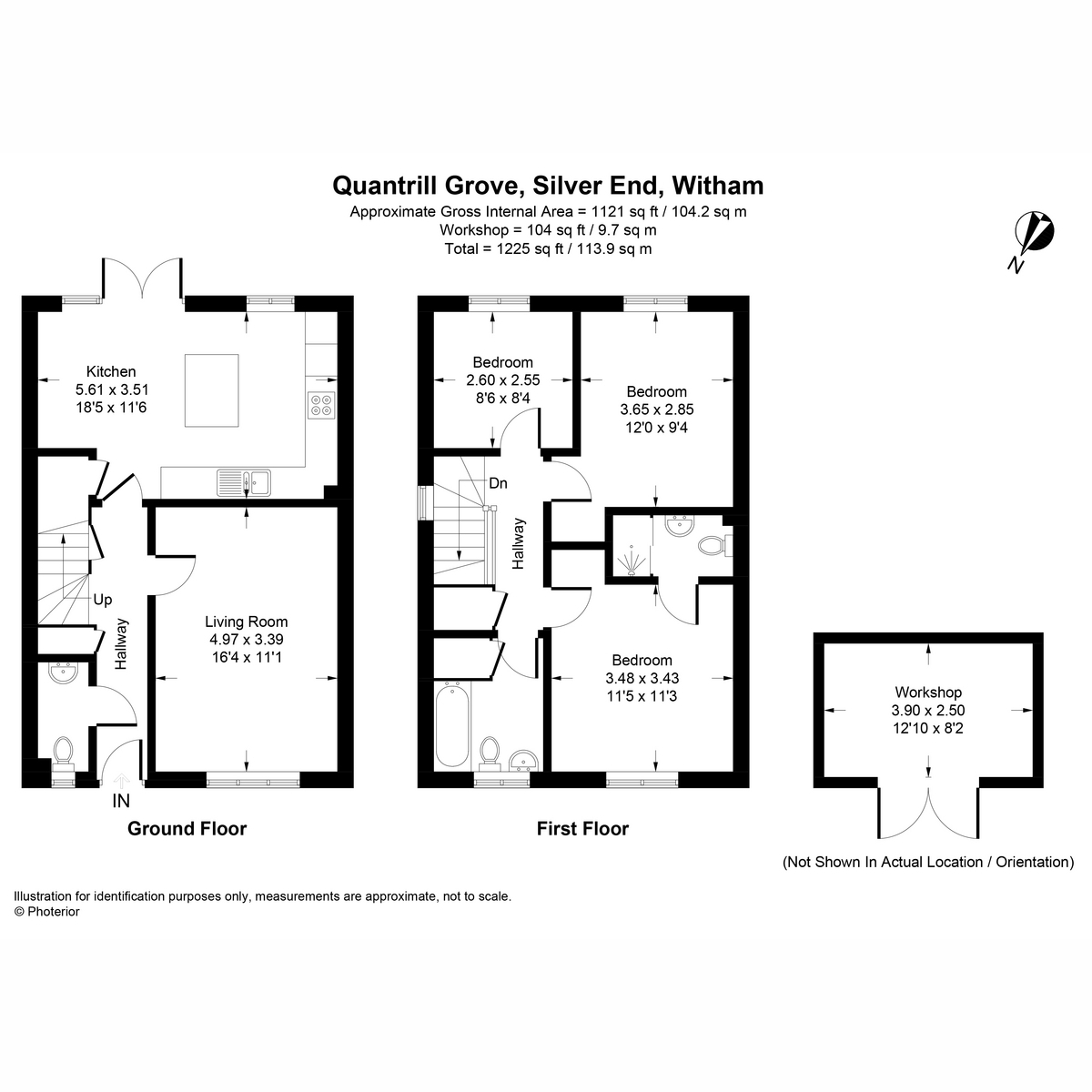 14, Quantrill Grove, Witham floorplan