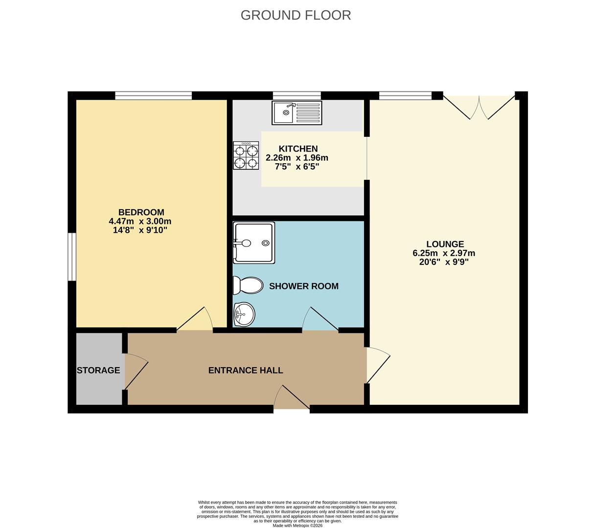 Flat 30, Edwards Court, Turners Hill, Waltham Cross floorplan