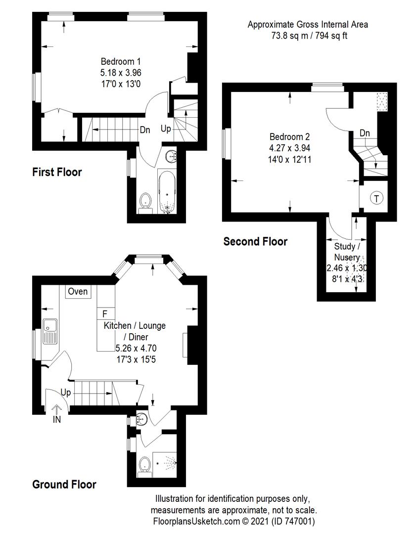 The Old Watch House, 10 Coast Guard Cottages, Kingsbridge floorplan