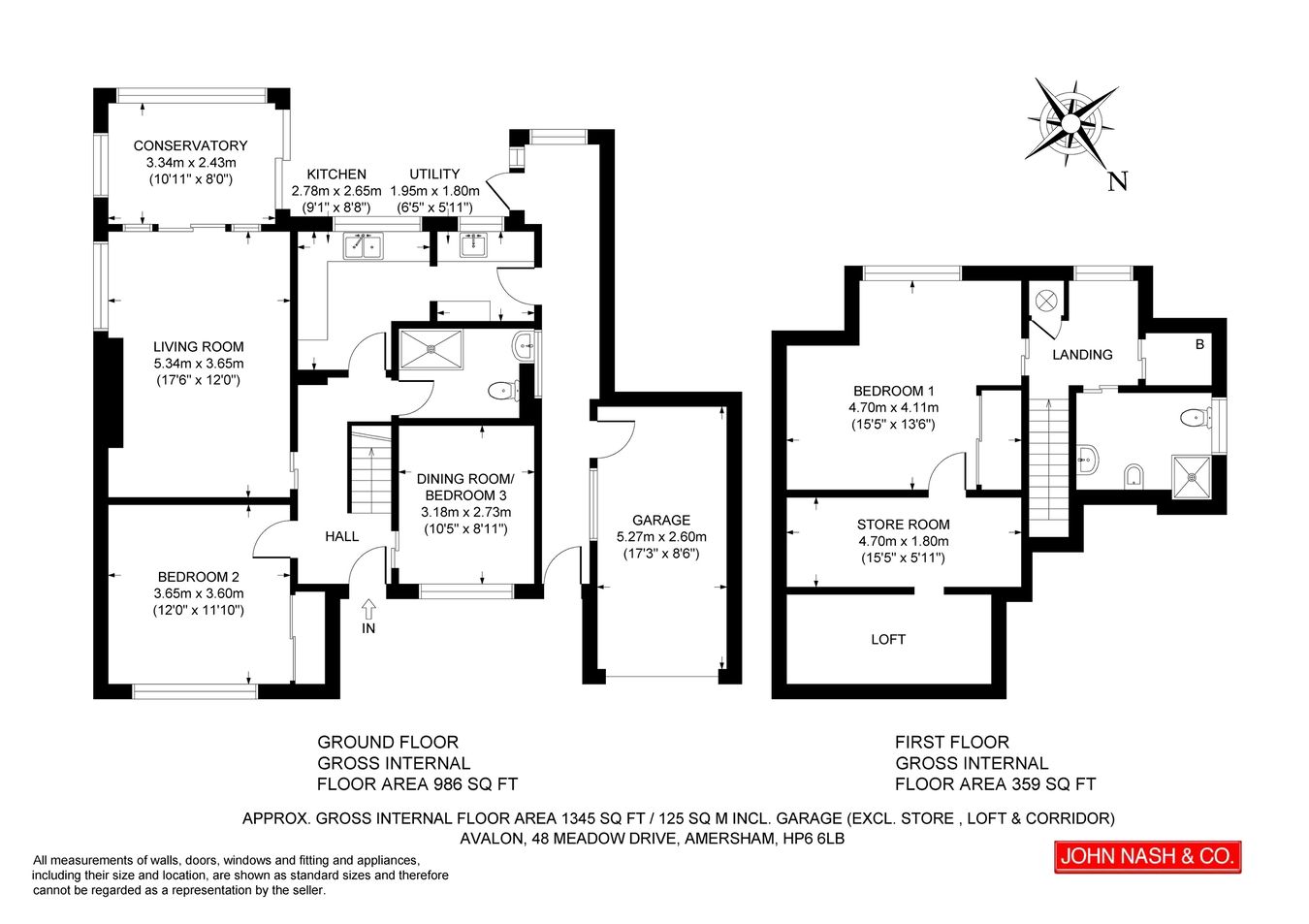 48 Meadow Drive, Amersham floorplan