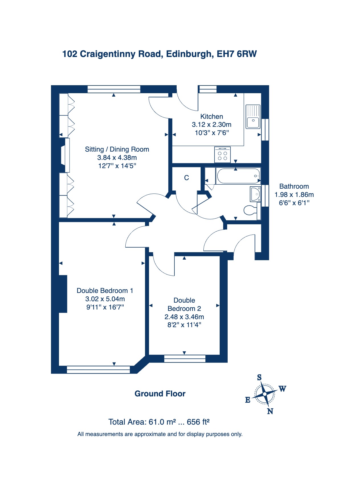 102, Craigentinny Road, Edinburgh floorplan