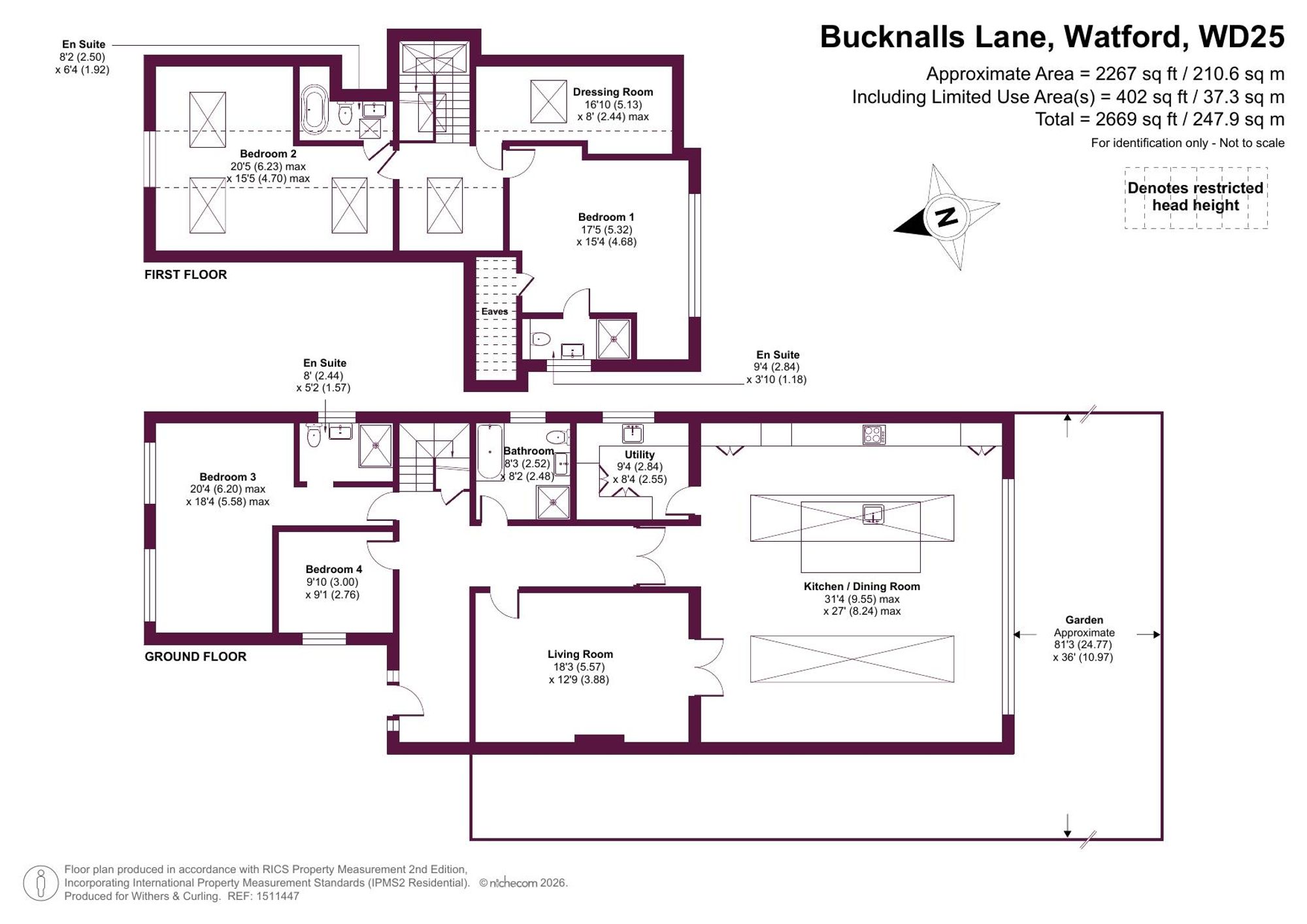 104 Bucknalls Lane, Watford floorplan