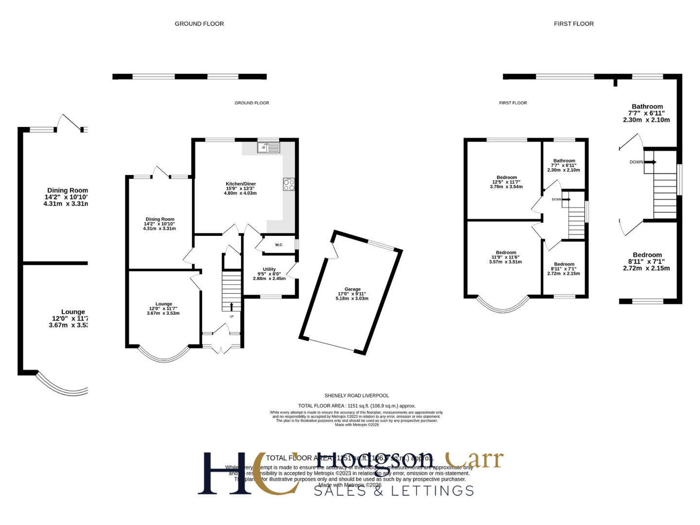 Shenley Road, Liverpool floorplan