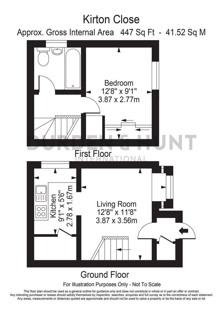 Kirton Close, Hornchurch RM12, 1 bedroom semidetached house to rent