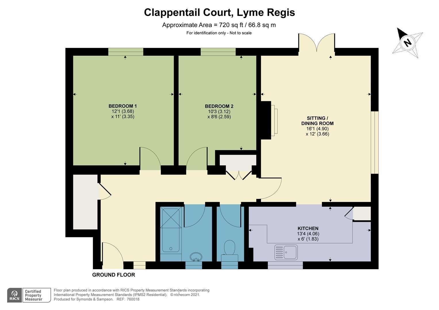 2, Clappentail Court, Lyme Regis floorplan