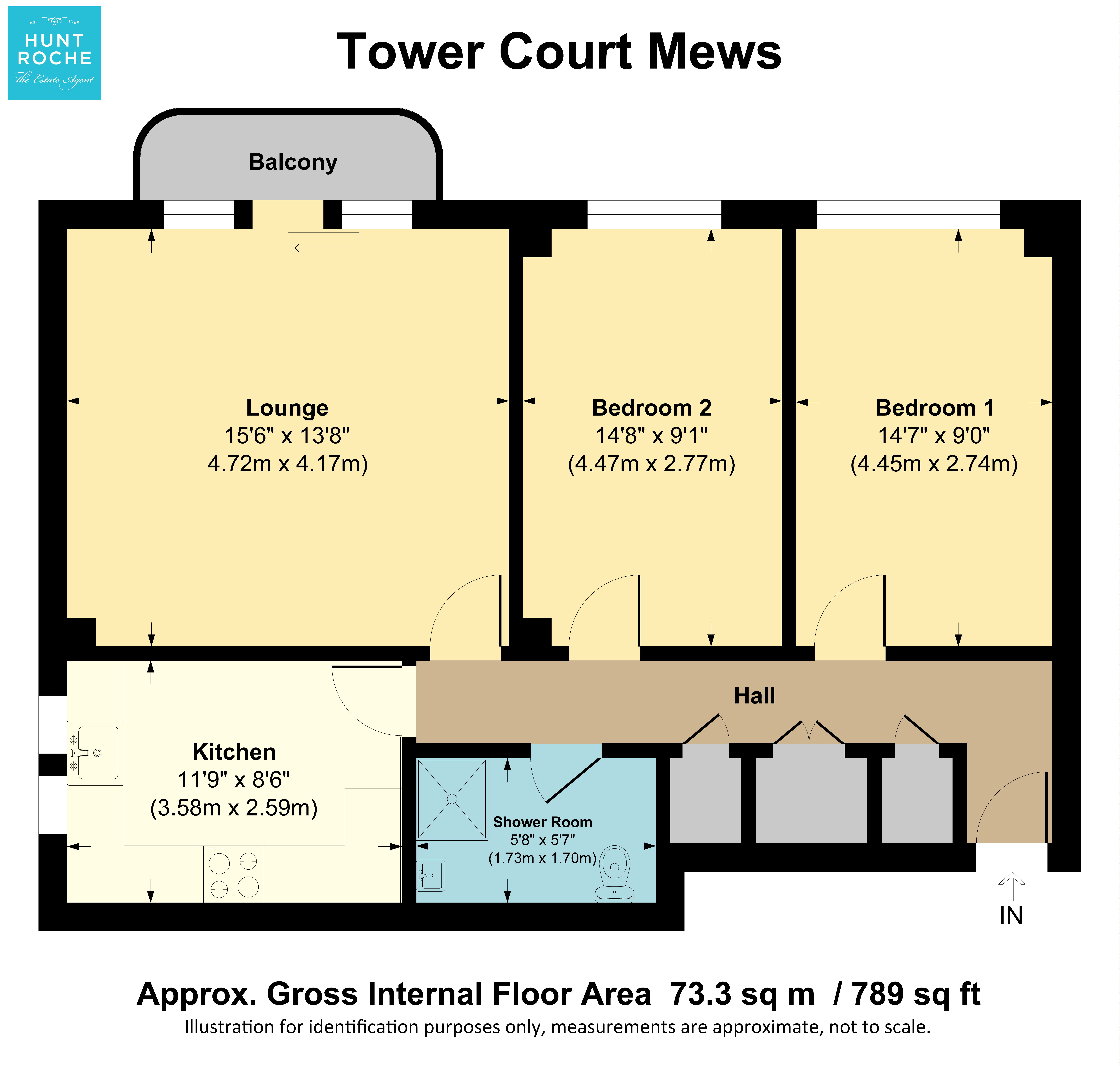 53, Tower Court, Westcliff-on-Sea floorplan