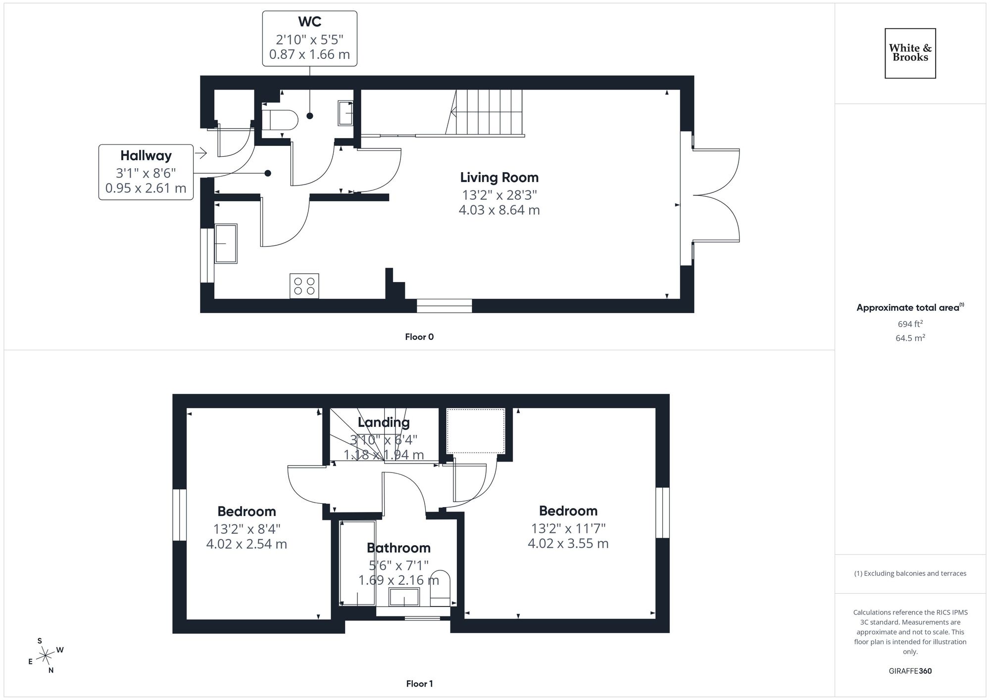 6 The Steddles, Arundel floorplan