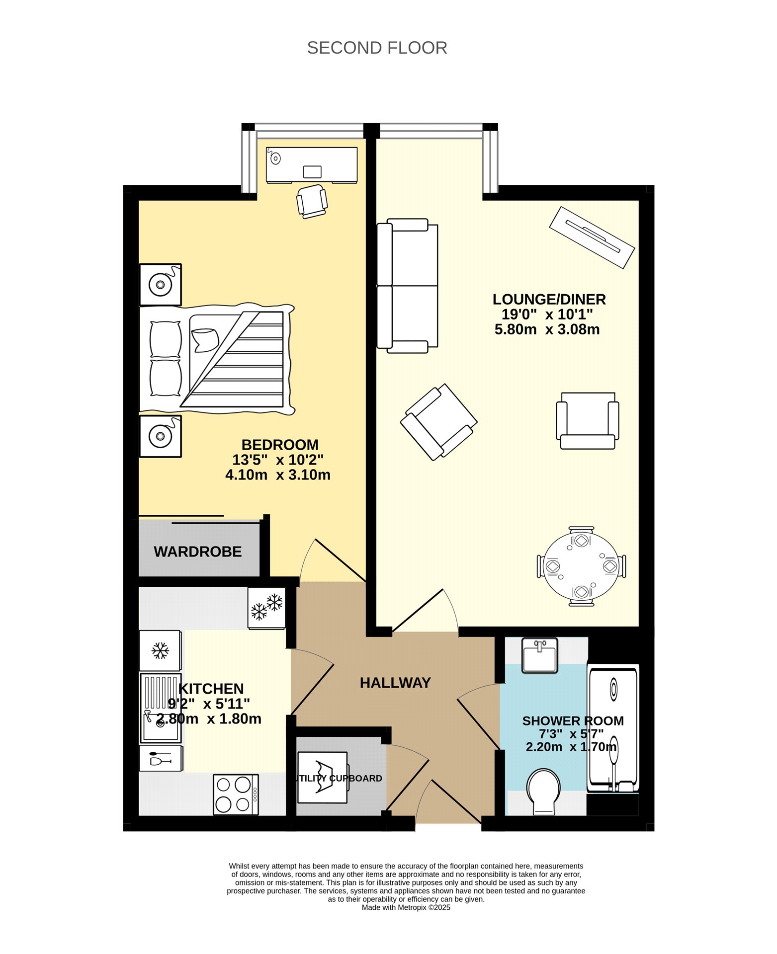 Flat 33, Fleur De Lis Courtland Road, Paignton Devon, Devon floorplan