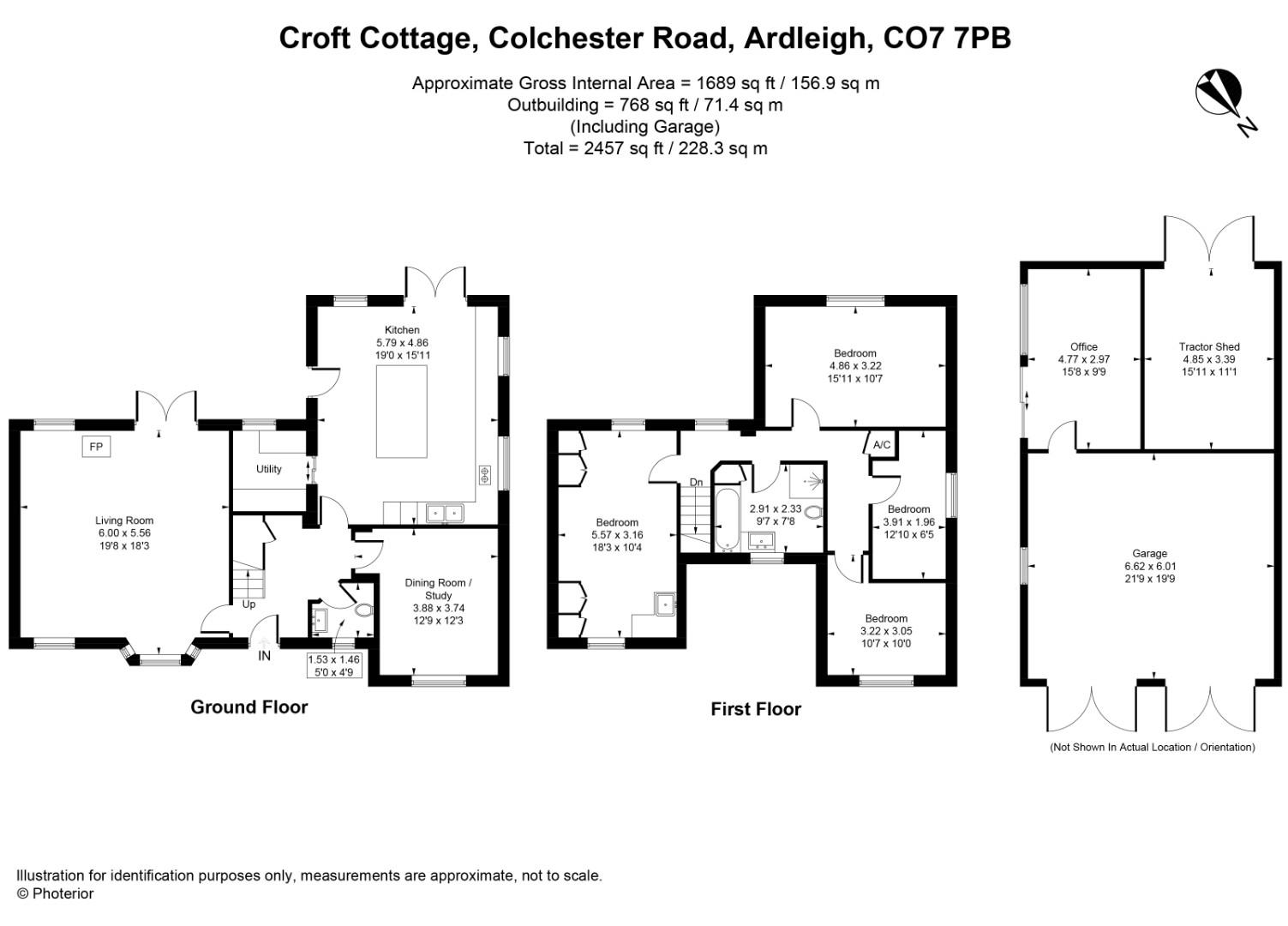 Croft Cottage, Colchester Road, Colchester floorplan