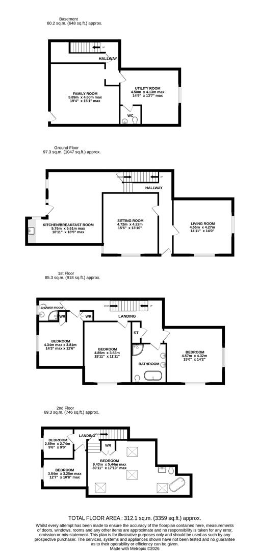 4, East Downs Road, Altrincham floorplan
