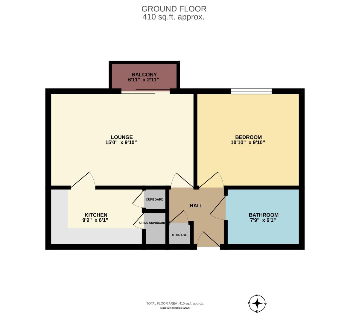 19 Porchester Court, Chalkwell Park Drive, Leigh-On-Sea floorplan