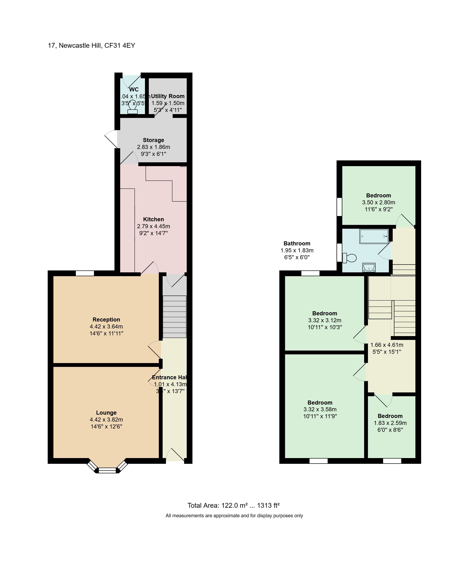 17 Newcastle Hill, Bridgend floorplan
