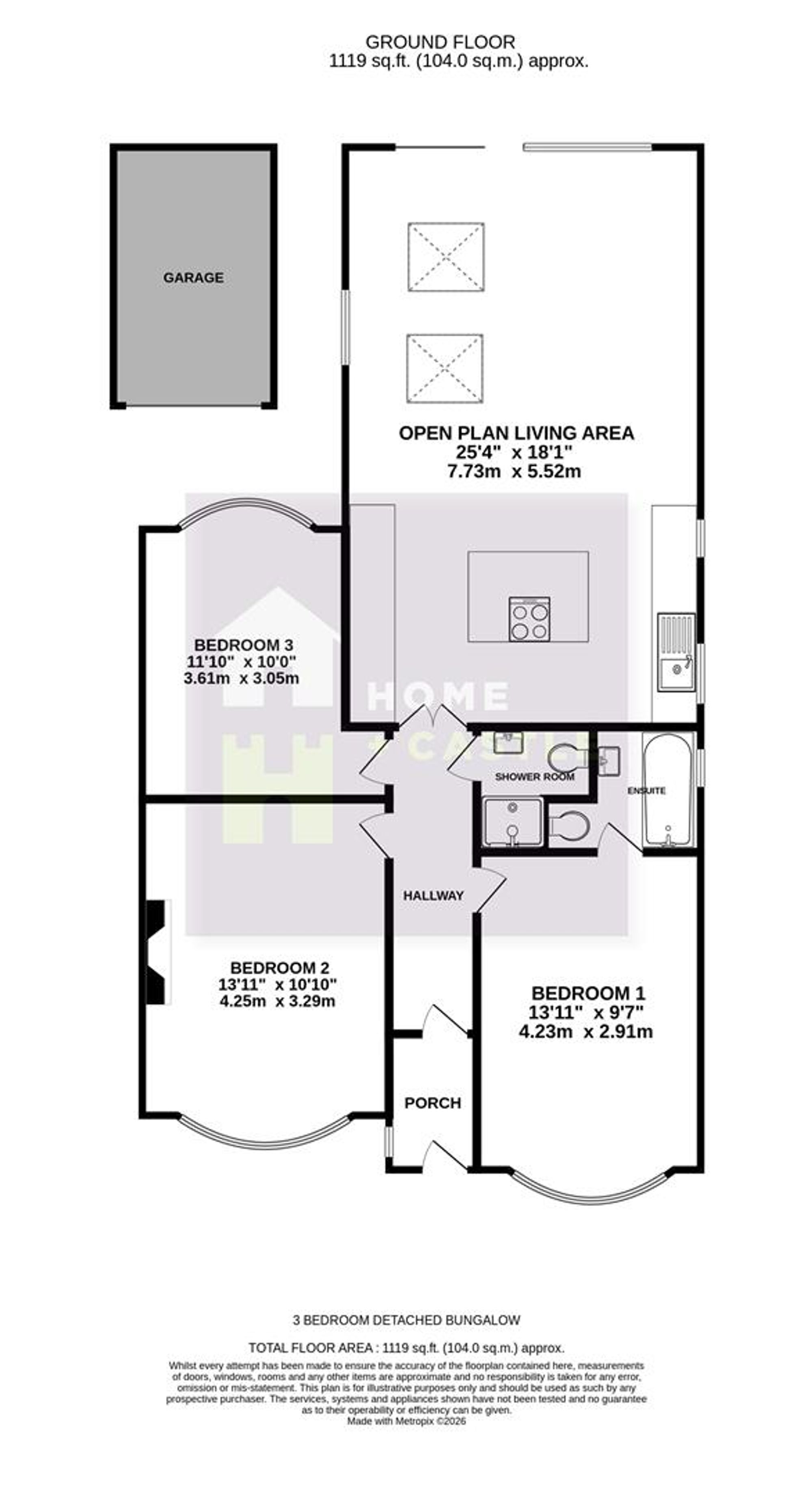 14 Hyperion Avenue, Polegate floorplan