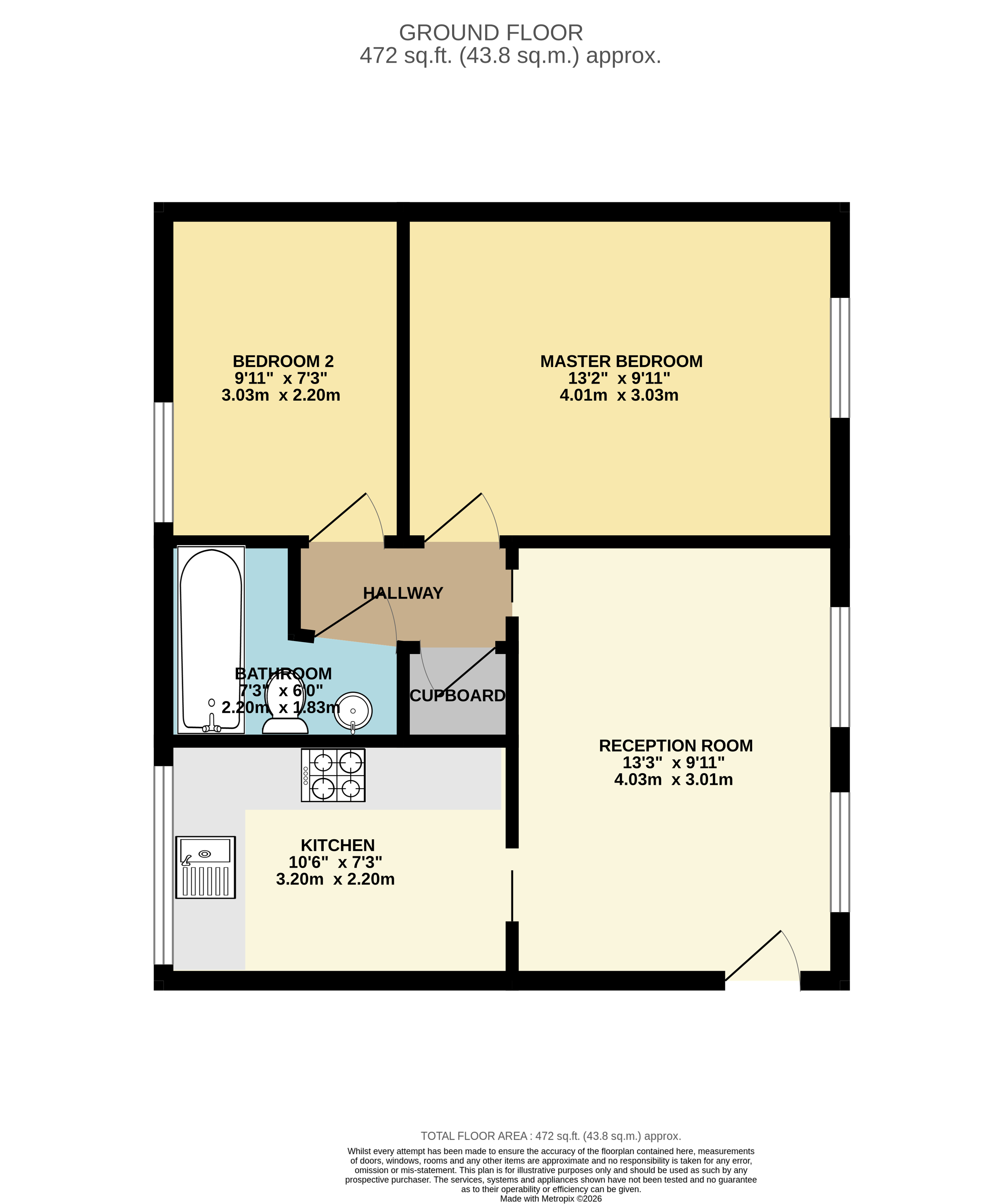 4C Cairns Court,, Cairns Road, Bristol floorplan