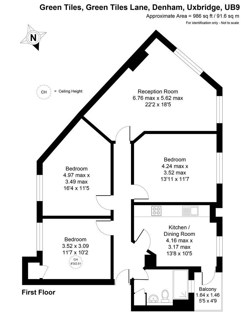 21, Green Tiles Lane, Uxbridge floorplan