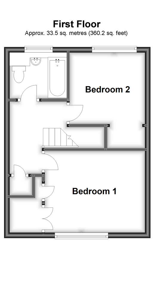 Thorpe Walk, Parkwood, Gillingham, Kent ME8, 2 bedroom terraced house