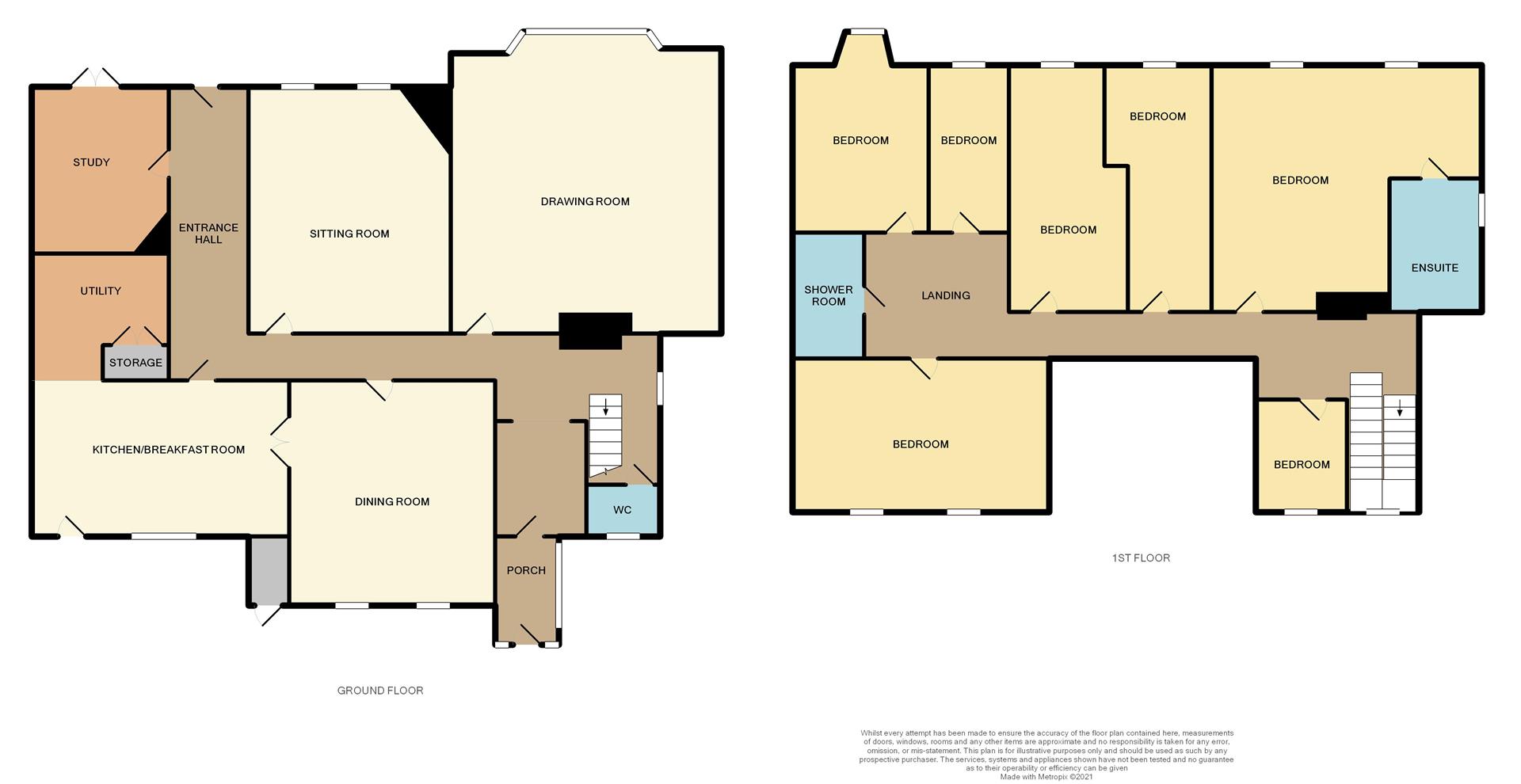 The Old Rectory, 17, Church Road, West Huntspill floorplan