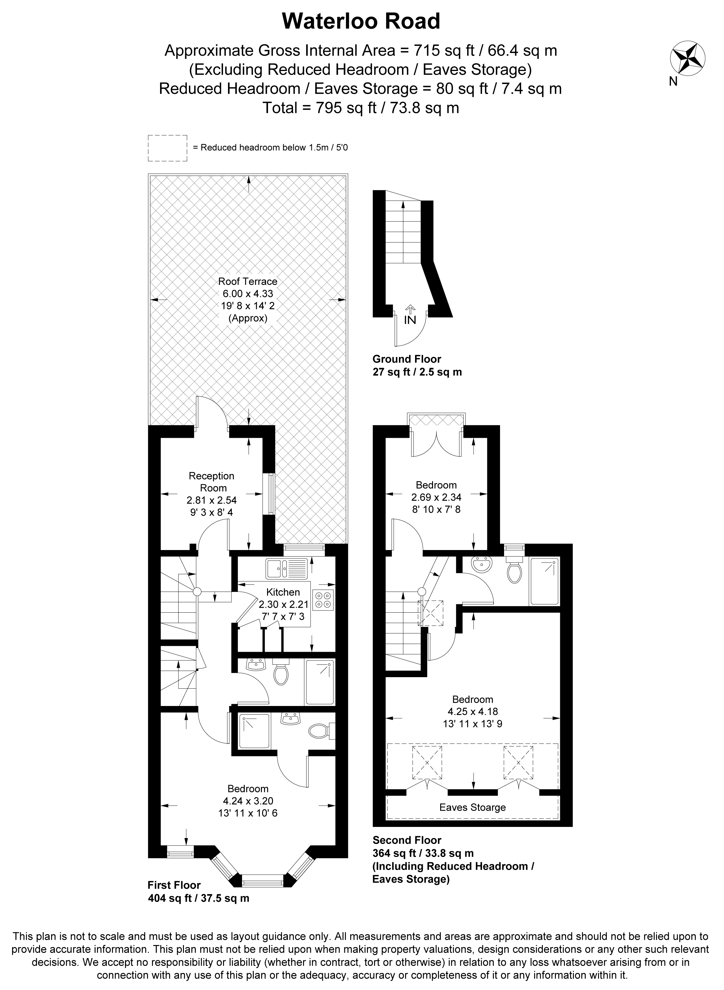 First Floor Flat, 13, Waterloo Road, London floorplan