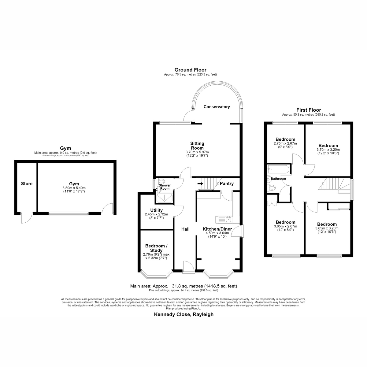 9, Kennedy Close, Rayleigh floorplan