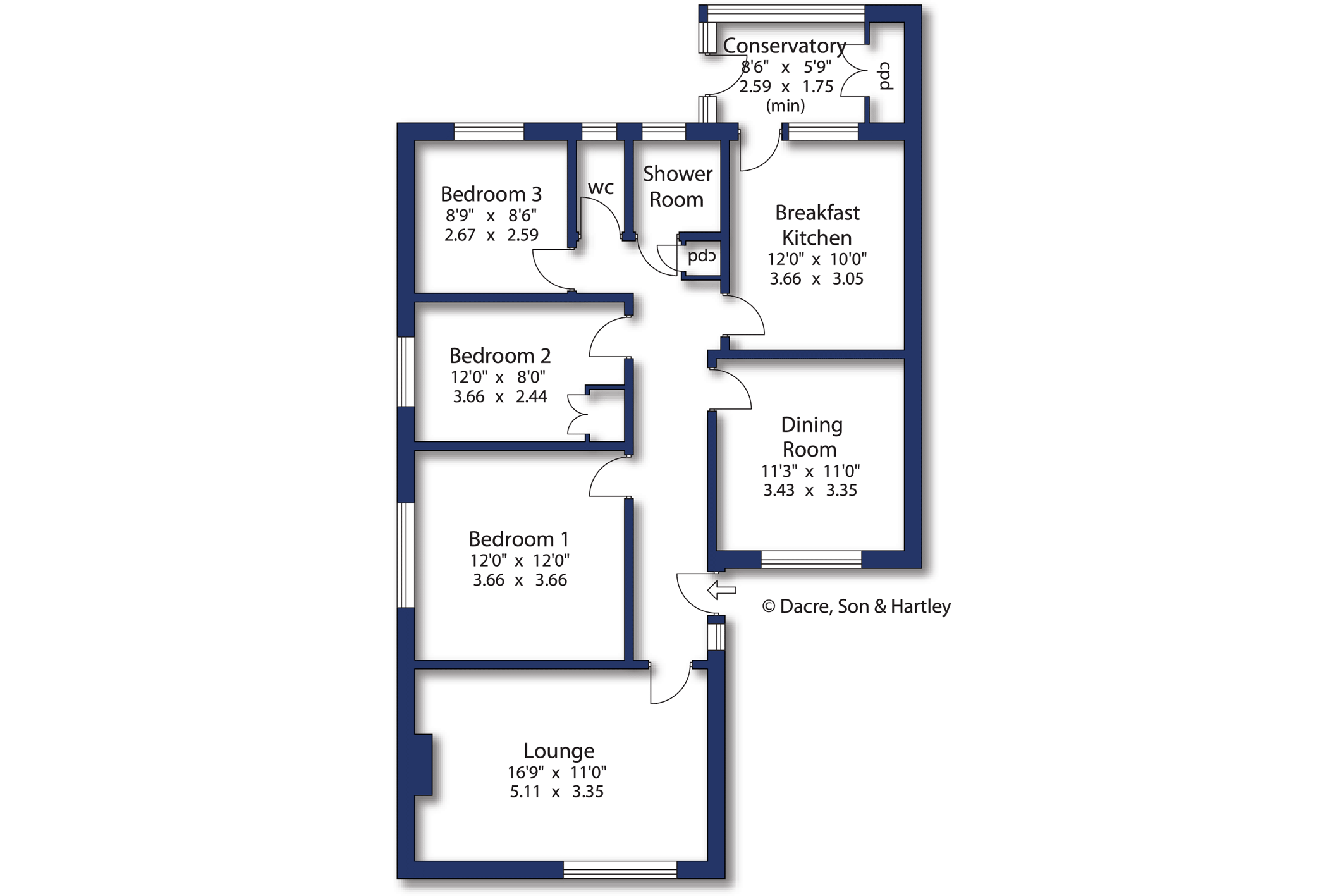 Aspin Oval, North Yorkshire floorplan