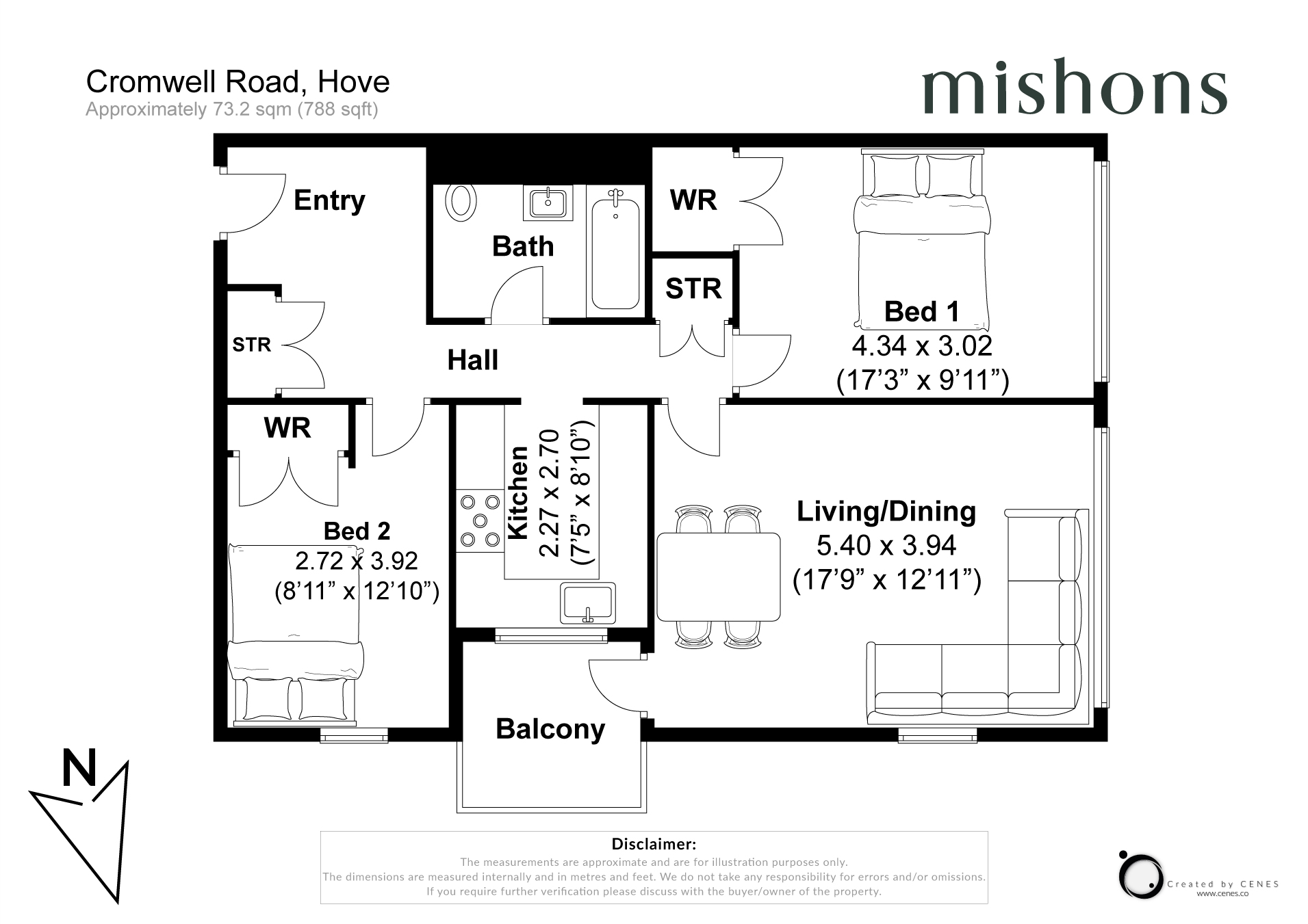 11 Cromwell Court,, Cromwell Road, East Sussex floorplan