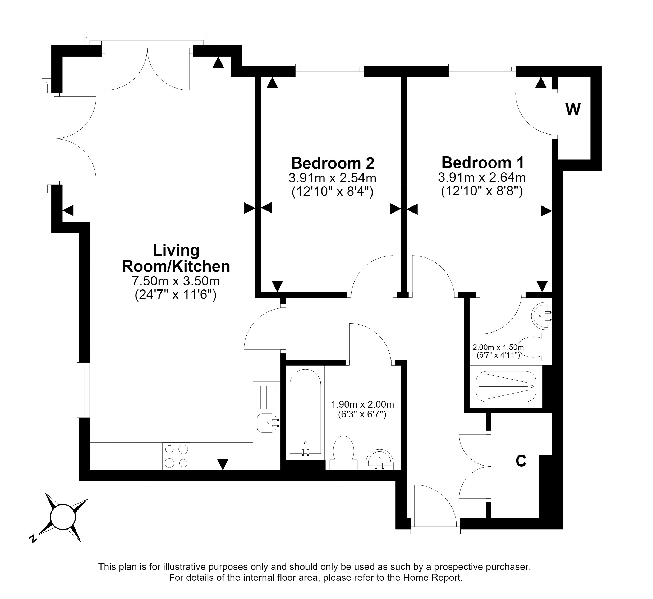 45/4, South Gyle Broadway, South Gyle, Edinburgh floorplan