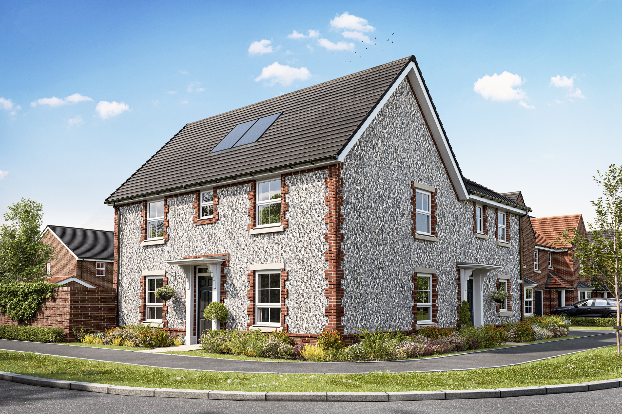 External Flint CGI Of The Stanford House Type