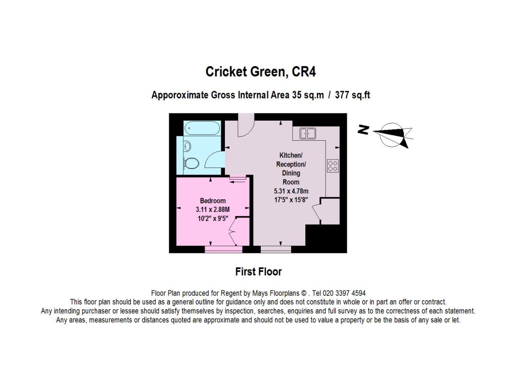 1 Bedrooms Flat to rent in Cricket Green, Mitcham CR4