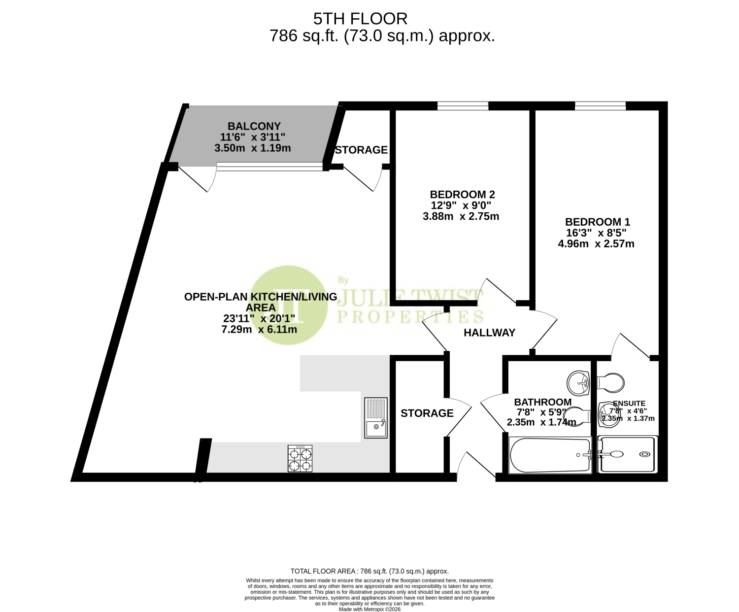 Apartment 510, 37 Potato Wharf, Manchester floorplan