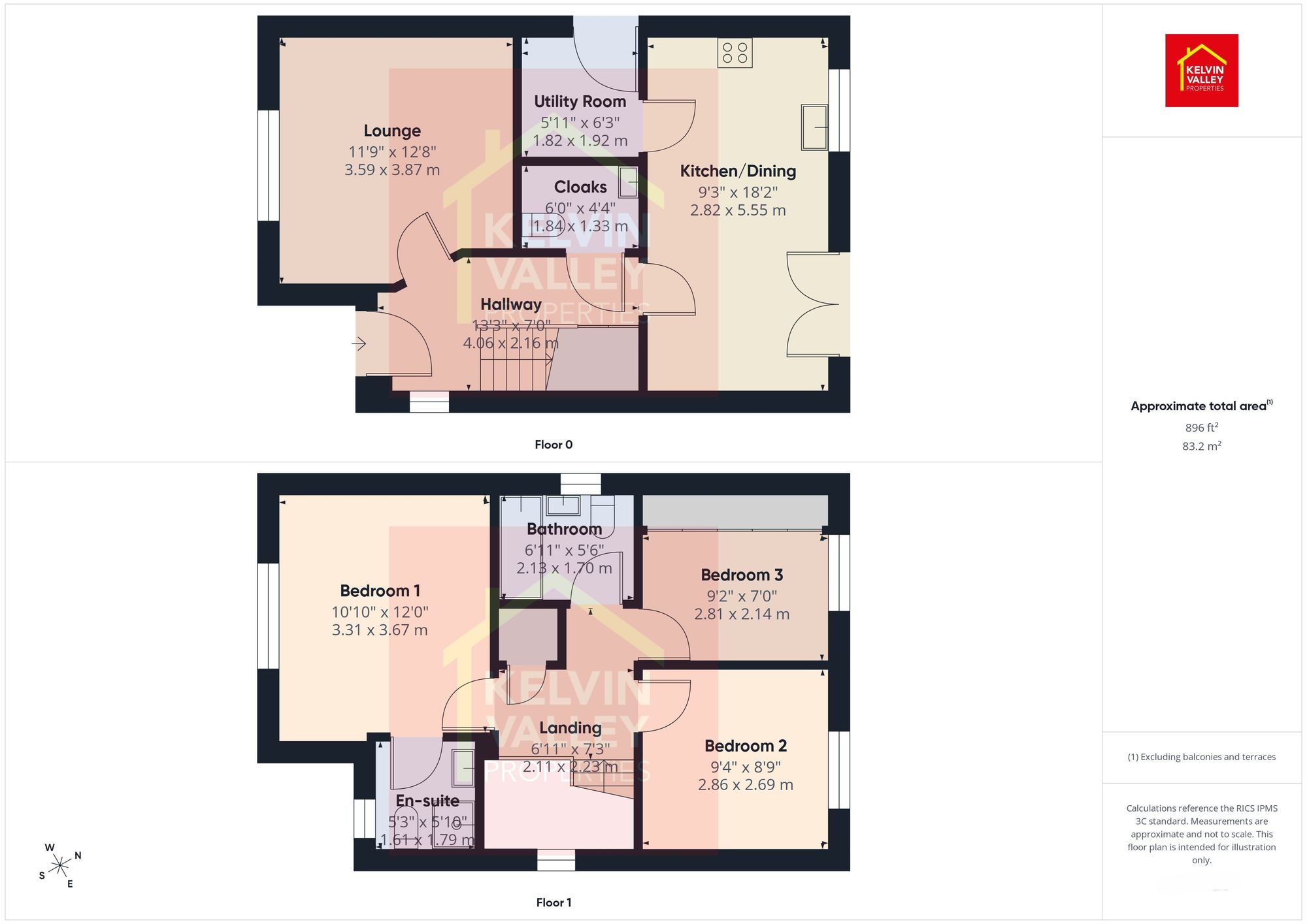 16 Longfaulds Place, Glasgow floorplan