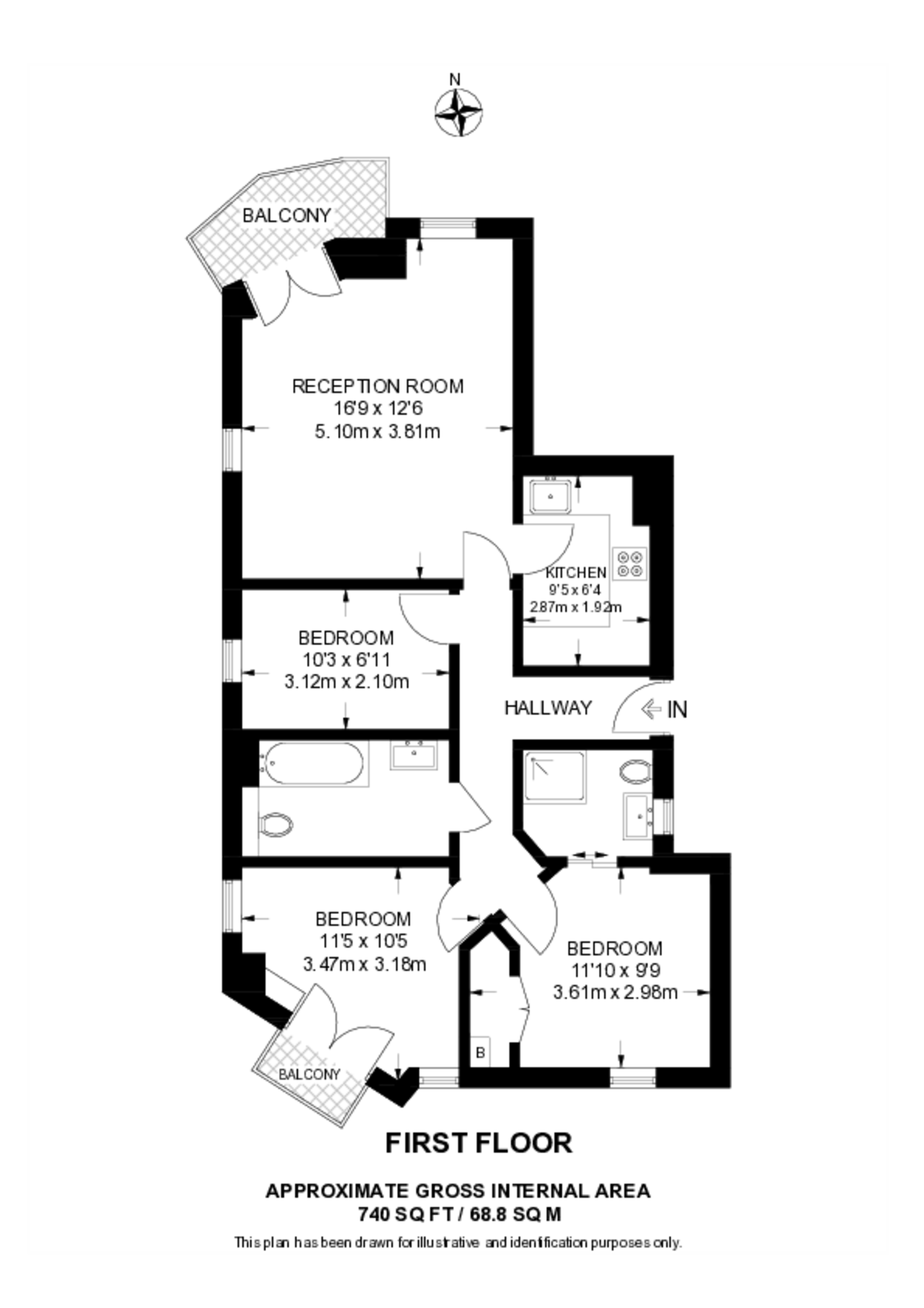 Murray Grove, Islington floorplan