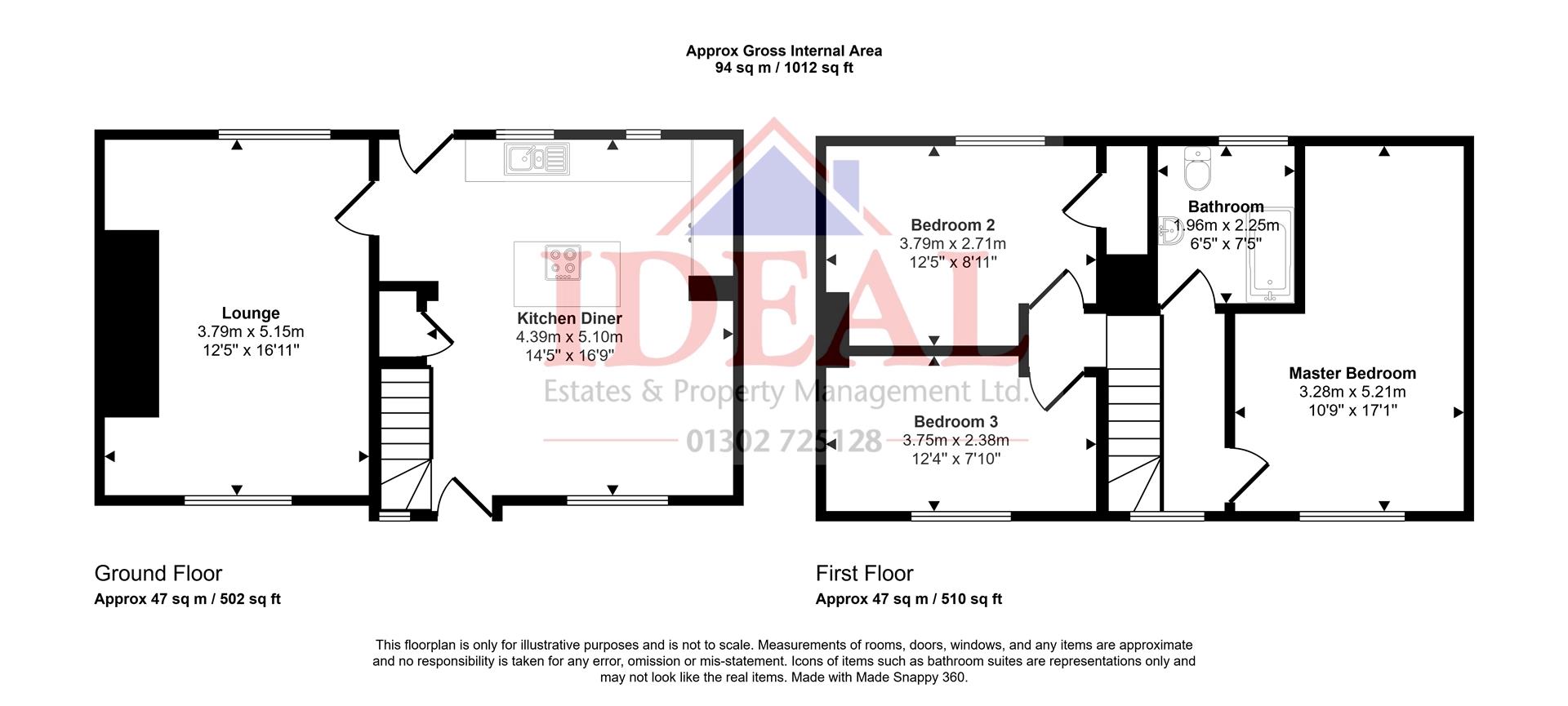 225, The Avenue, Bentley, Doncaster floorplan