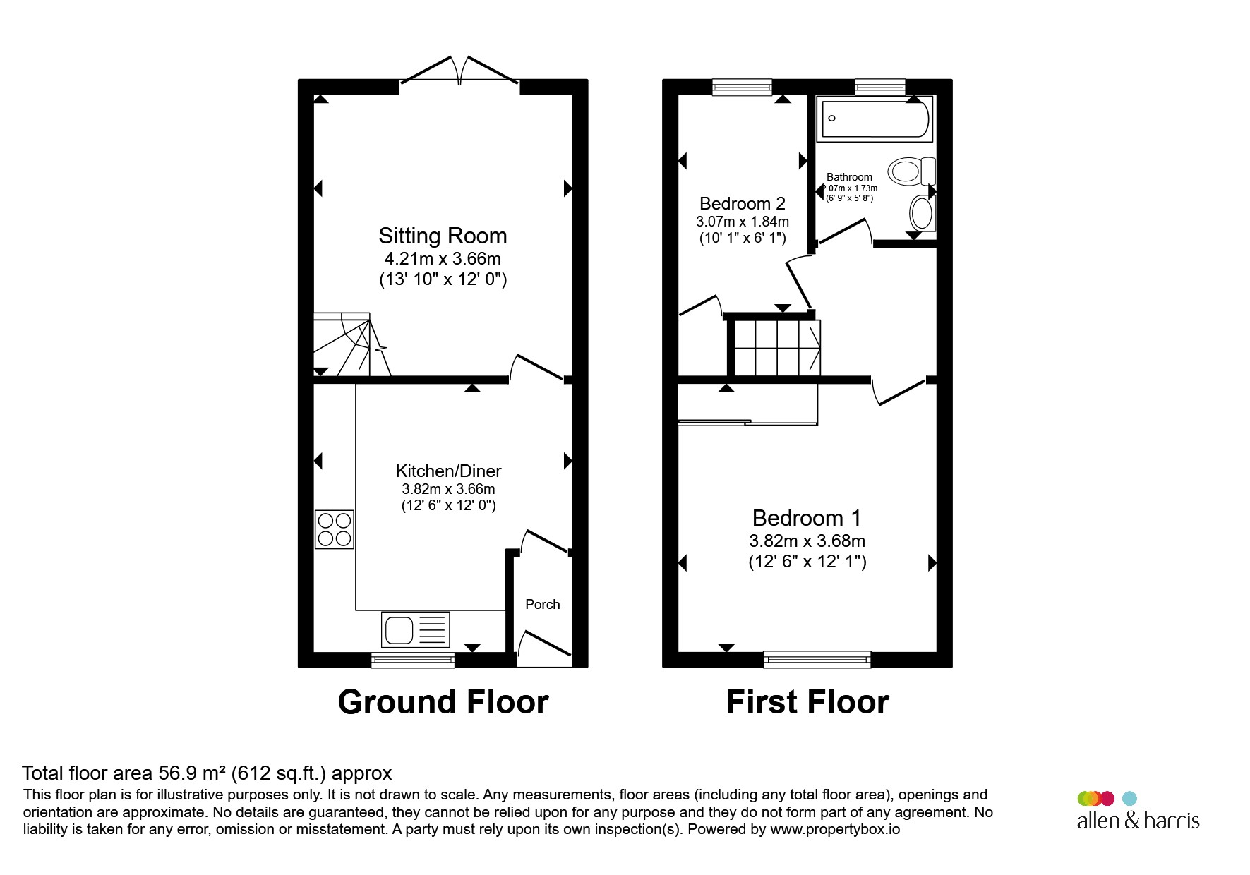 71, Nightingale Avenue, Oxford floorplan