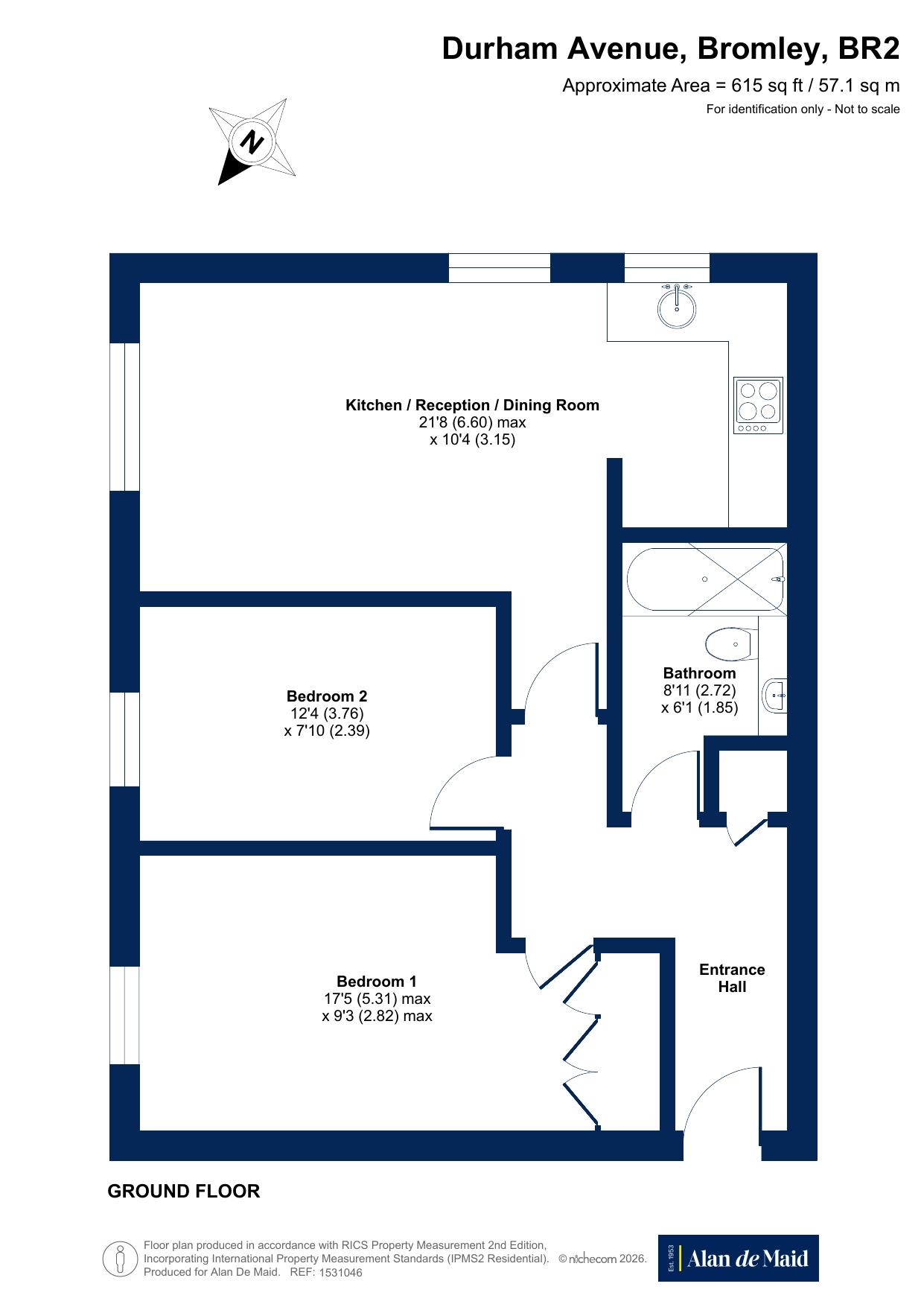 Durham Avenue, Bromley floorplan