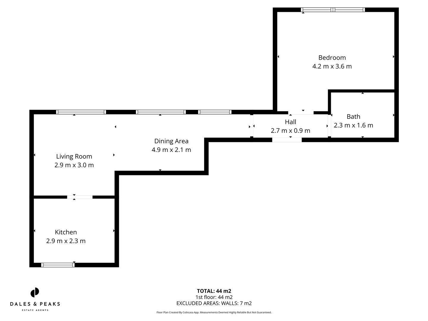 Flat 4, Golding House, Henry Avenue, Matlock floorplan