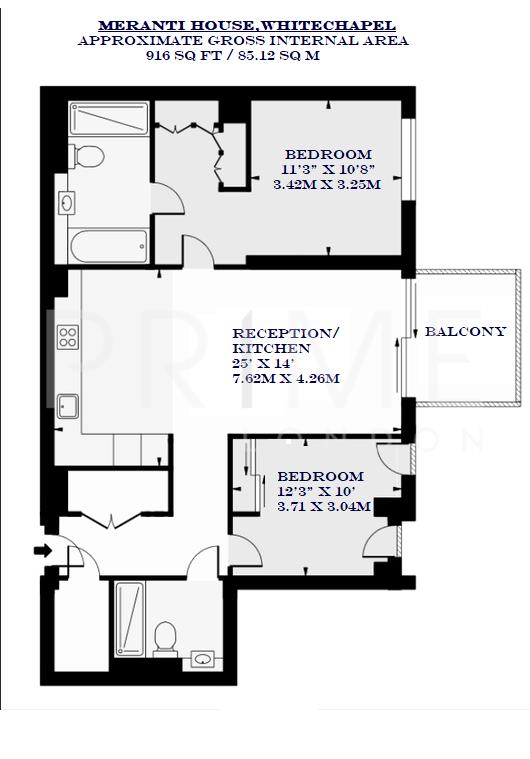 103, Meranti House, Goodmanâ€™s Fields floorplan